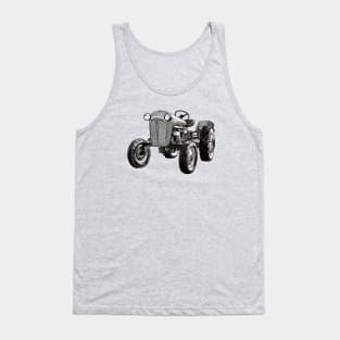 Drawing of an old tractor Tank Top